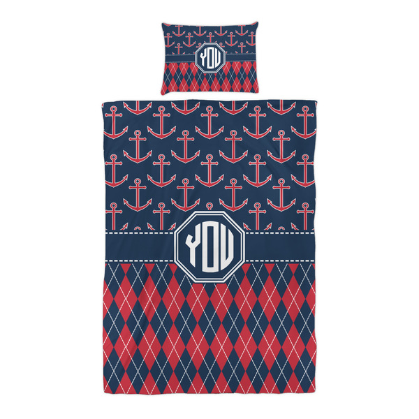 Anchors & Argyle Duvet Cover Set - Twin XL - Alt Approval