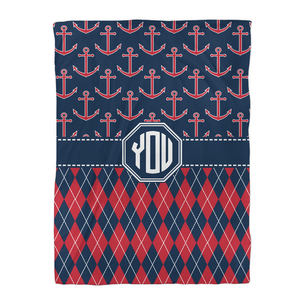 Anchors & Argyle Duvet Cover - Twin XL - Front