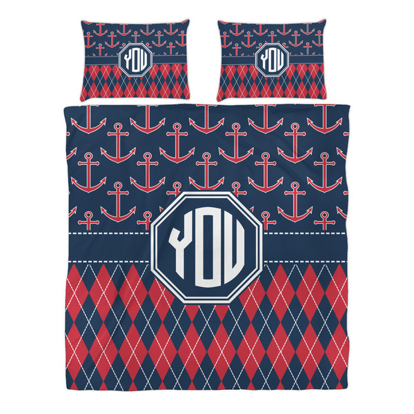 Anchors & Argyle Duvet cover Set - Queen - Alt Approval