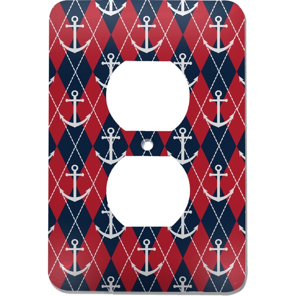 Custom Anchors & Argyle Electric Outlet Plate