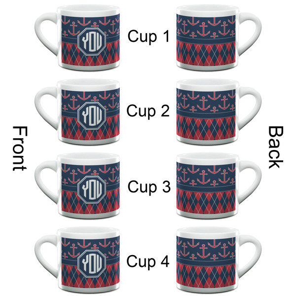 Anchors & Argyle Espresso Cup - 6oz (Double Shot Set of 4) APPROVAL