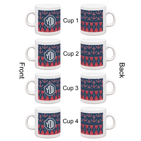 Anchors & Argyle Espresso Cup Set of 4 - Apvl