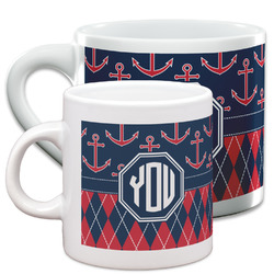 Anchors & Argyle Espresso Cup (Personalized)