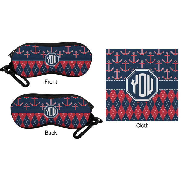 Anchors & Argyle Eyeglass Case & Cloth (Approval)