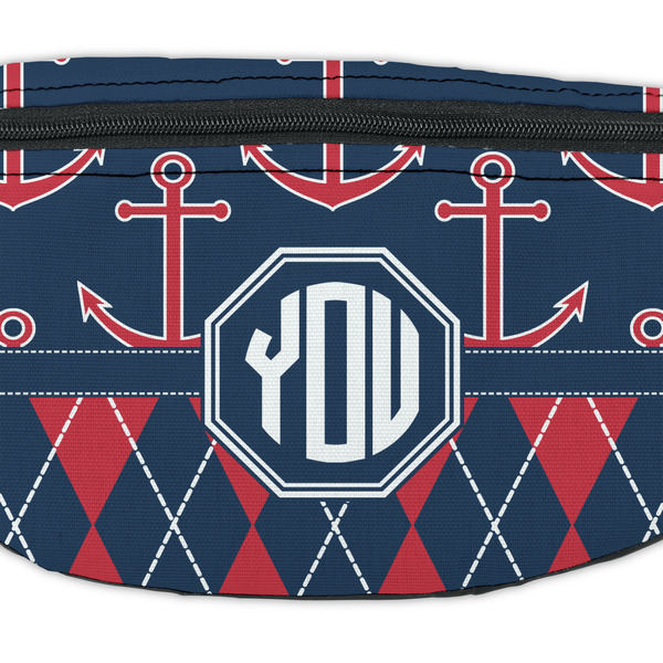 Anchors & Argyle Fanny Pack - Closeup