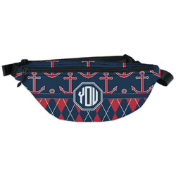Anchors & Argyle Fanny Pack - Classic Style (Personalized)