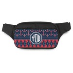 Anchors & Argyle Fanny Pack - Modern Style (Personalized)