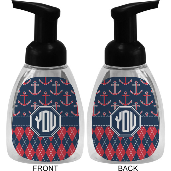 Anchors & Argyle Foam Soap Bottle (Front & Back)