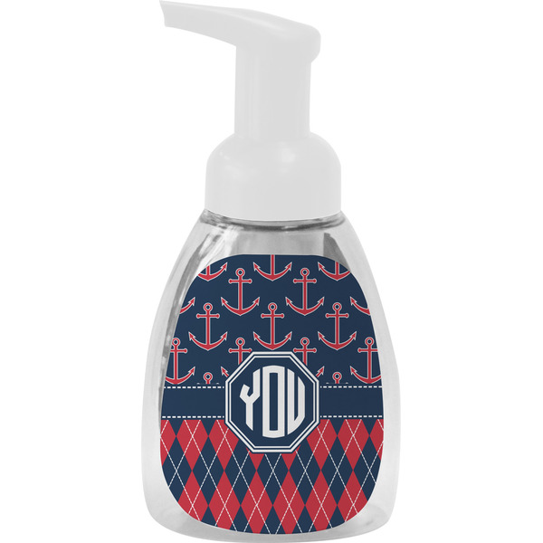 Custom Anchors & Argyle Foam Soap Bottle (Personalized)