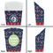 Anchors & Argyle French Fry Favor Box - Front & Back View