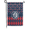 Anchors & Argyle Small Garden Flag - Single Sided w/ Monograms