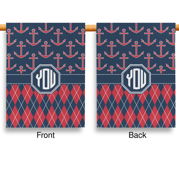 Anchors & Argyle Garden Flags - Large - Double Sided - APPROVAL