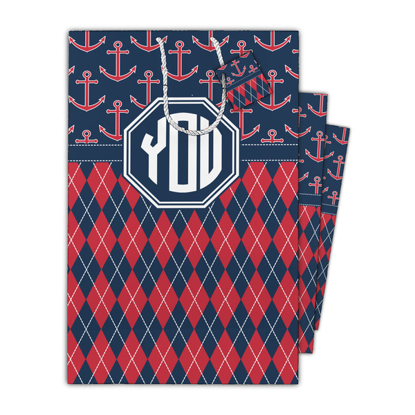 Anchors & Argyle Gift Bags - Parent/Main
