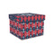 Anchors & Argyle Gift Boxes with Lid - Canvas Wrapped - Small - Front/Main