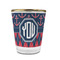 Anchors & Argyle Glass Shot Glass - 1.5 oz - with Gold Rim - Single (Personalized)
