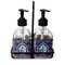 Anchors & Argyle Glass Soap & Lotion Bottle Set (Personalized)