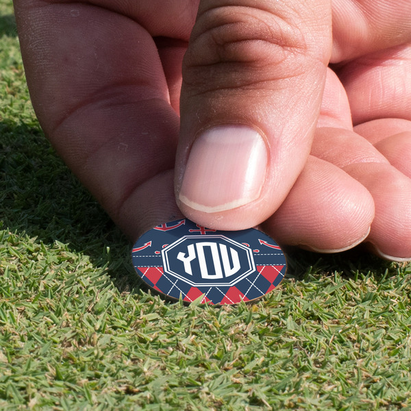 Anchors & Argyle Golf Ball Marker - Hand