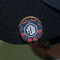 Anchors & Argyle Golf Ball Marker Hat Clip - Gold - On Hat