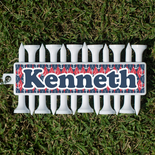 Custom Anchors & Argyle Golf Tees & Ball Markers Set (Personalized)