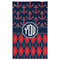 Anchors & Argyle Golf Towel - Poly-Cotton Blend - Large w/ Monograms