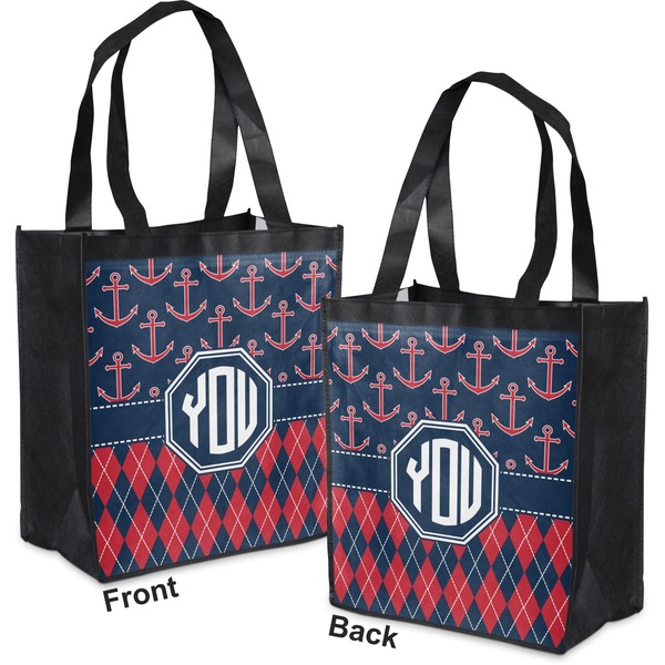 Anchors & Argyle Grocery Bag - Apvl