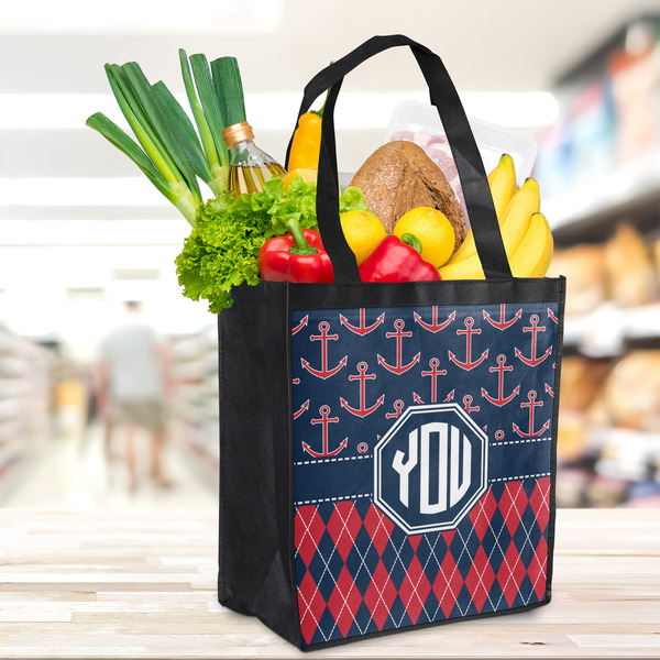 Anchors & Argyle Grocery Bag - LIFESTYLE