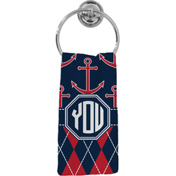 Anchors & Argyle Hand Towel - Full Print (Personalized)