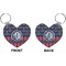 Anchors & Argyle Heart Keychain (Front + Back)
