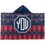 Anchors & Argyle Kids Hooded Towel (Personalized)