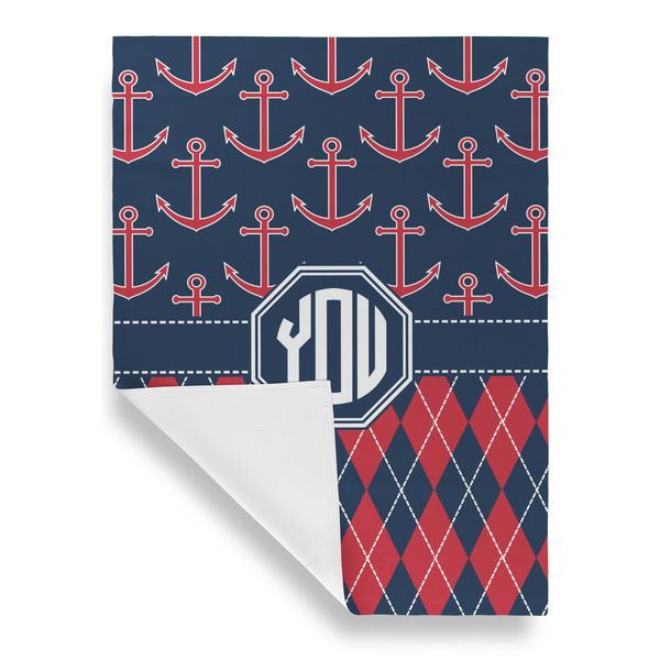 Anchors & Argyle House Flags - Single Sided - FRONT FOLDED