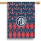Anchors & Argyle 28" House Flag (Personalized)