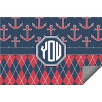 Anchors & Argyle Indoor / Outdoor Rug - 5'x8' (Personalized)