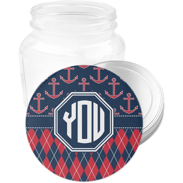 Anchors & Argyle Jar Opener - Main
