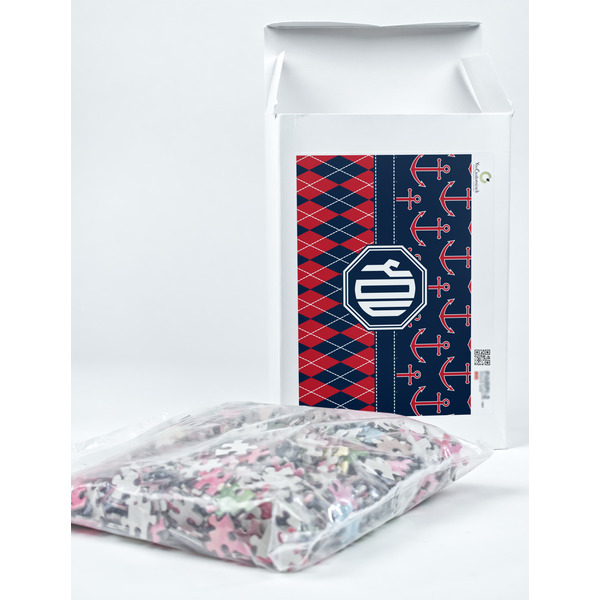 Anchors & Argyle Jigsaw Puzzle 1014 Piece - Box