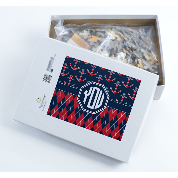 Anchors & Argyle Jigsaw Puzzle 252 Piece - Box