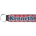Anchors & Argyle Neoprene Keychain Fob (Personalized)