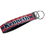 Anchors & Argyle Webbing Keychain Fob - Small (Personalized)