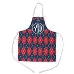 Anchors & Argyle Kid's Apron - Medium (Personalized)