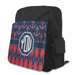 Anchors & Argyle Preschool Backpack (Personalized)