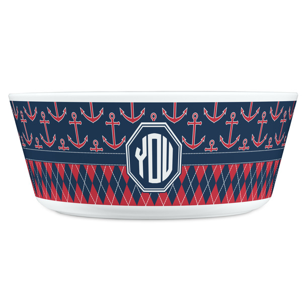 Anchors & Argyle Kids Bowls - FRONT