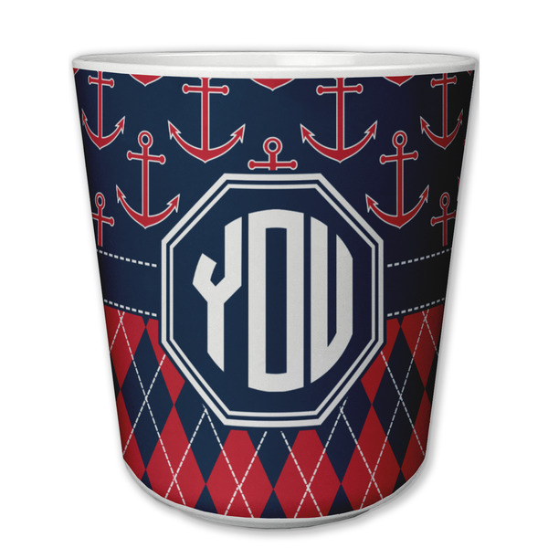 Custom Anchors & Argyle Plastic Tumbler 6oz (Personalized)
