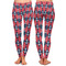 Anchors & Argyle Ladies Leggings - Front and Back