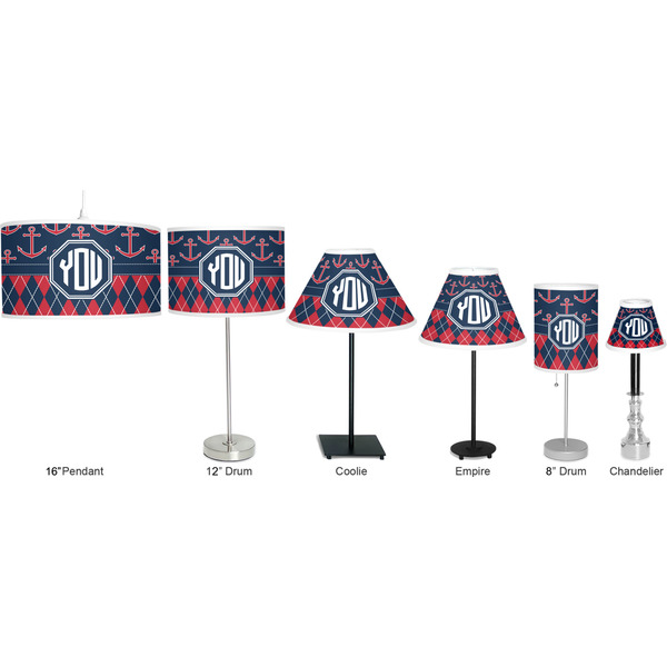 Anchors & Argyle Lamp Full View Size Comparison