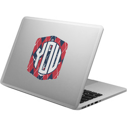 Anchors & Argyle Laptop Decal (Personalized)