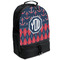 Anchors & Argyle Large Backpack - Black - Angled View