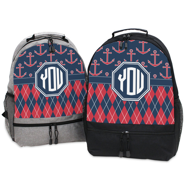 Anchors & Argyle Large Backpacks - Both
