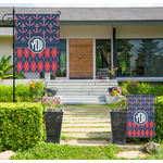 Anchors & Argyle Large Garden Flag - Double Sided (Personalized)