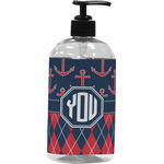 Anchors & Argyle Plastic Soap / Lotion Dispenser (Personalized)