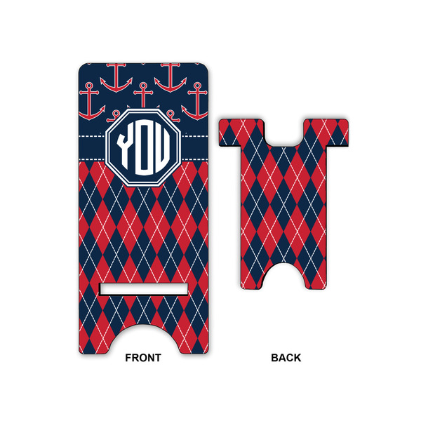 Anchors & Argyle Large Phone Stand - Front & Back