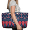 Anchors & Argyle Large Rope Tote Bag - In Context View